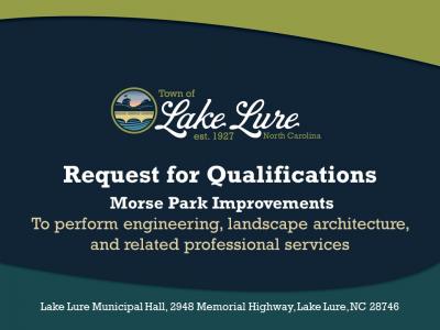 Request for Qualifications - Morse Park Improvements Sign