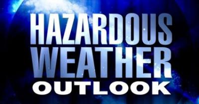 Hazardous Weather Outlook sign