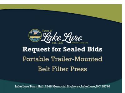 Advertisement for Bids - Portable Trailer-Mounted Belt Filter Press