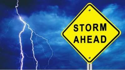 Storm Ahead Sign