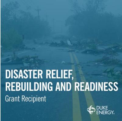 Duke Energy Disaster Relief Sign