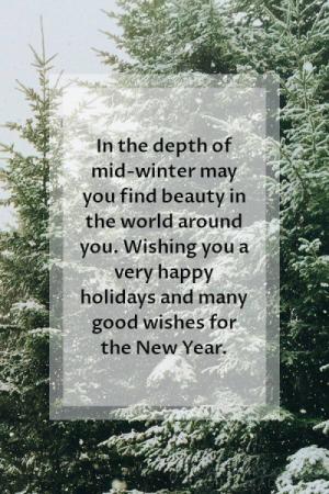 Holiday message