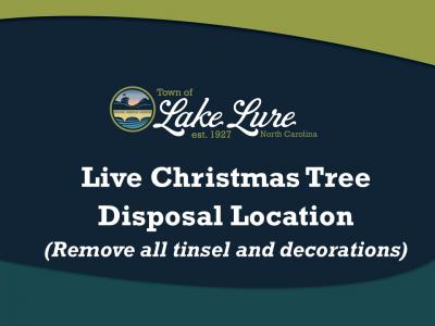 Christmas Tree Disposal Sign