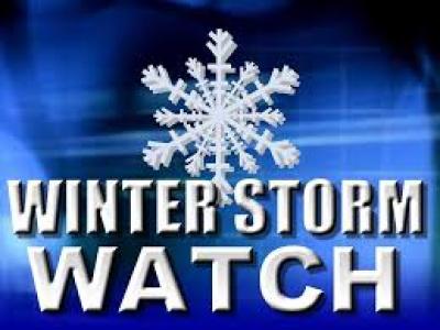 Winter Storm Watch Sign