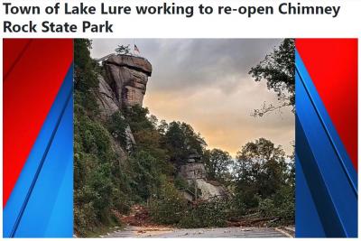 Chimney rock State Park Re-Opening