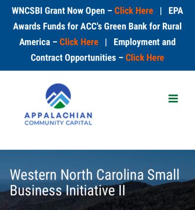 How To Apply for the Western North Carolina Small Business Initiative II
