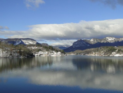 Snow in Lake Lure 2021