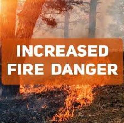 Increased Fire Danger Sign