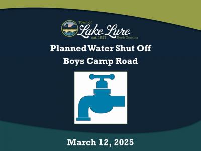 Planned Water Shut Off Sign