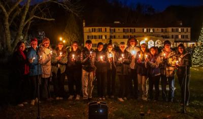 Kids Performing in Candle Light