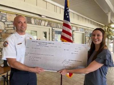 031825 United Way Check for 50K to Dustin Waycaster