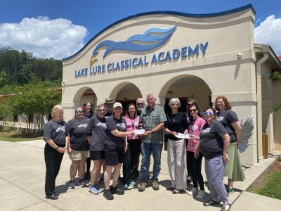 Lake Lure Classical Academy Generous Donation to the Town of Lake Lure and Chimney Rock Village