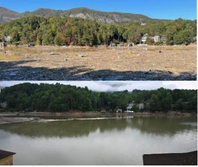 USACE Photo - Before and After - Lake Lure