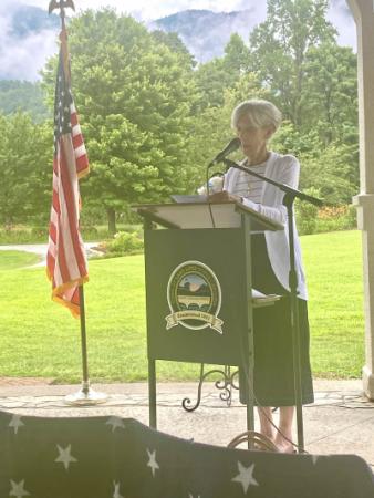 Mayor Pritchett leads the 2025 Flag Day Ceremony