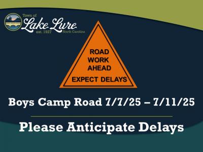 Road Work Ahead - Please Anticipate Delays