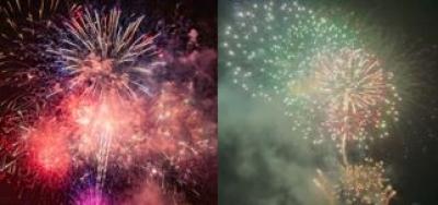 Fireworks in Lake Lure