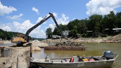 Dredging in Lake Lure