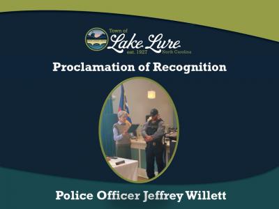 101425 Proclamation of Recognition - Jeffrey Willett