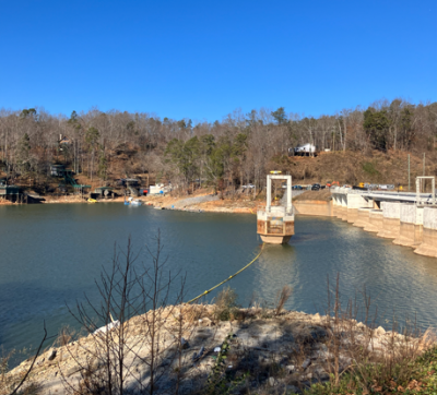 121125 Lake Lure Dam at 977 MSL 121125 Lake Lure Dam at 977 MSL