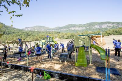 Lake Lure’s new playground 