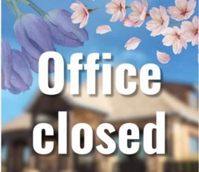 Office closed sign