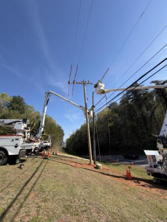 Duke Energy Line Work Photo