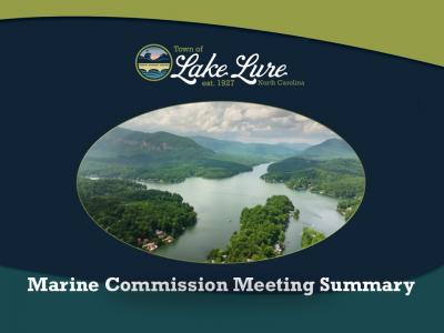Marine Commission Meeting Summary Marine Commission Meeting Summary