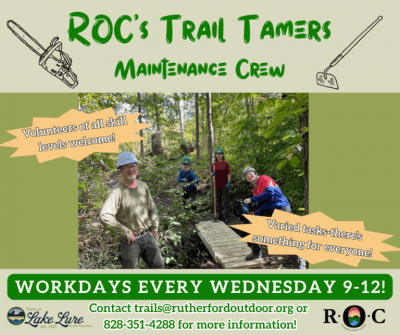 Trail Work Days Poster - Wednesday's 9-12 Trail Work Days Poster - Wednesday's 9-12