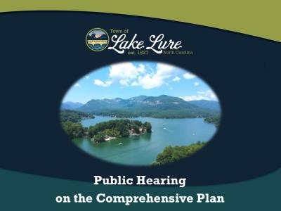 Public Hearing on the Comprehensive Plan Public Hearing on the Comprehensive Plan