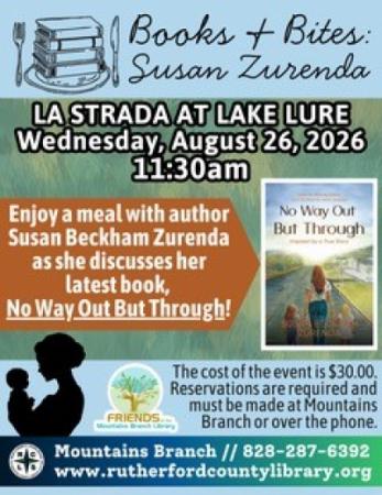 Mountains Branch Library - Books and Bites - 8/26/26 at 11:30 am 