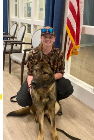 Meet Koda with Officer Burrell
