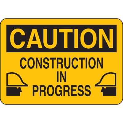 Caution Sign - Construction in Progress