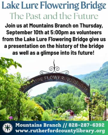 Lake Lure Flowering Bridge Event 9/10/26 at 5