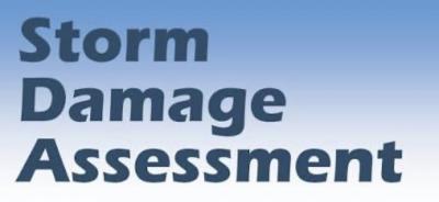 Storm Damage assessment sign Storm Damage assessment sign