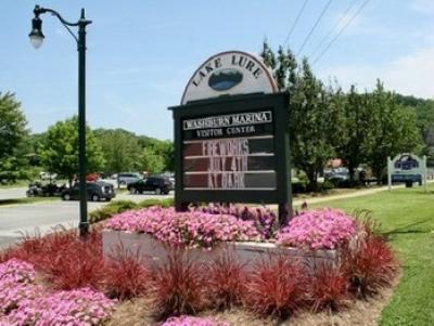 Marina Sign in Summer