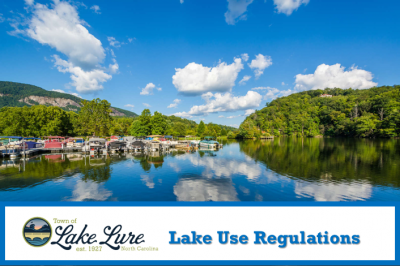 Lake Use Regulations Sign