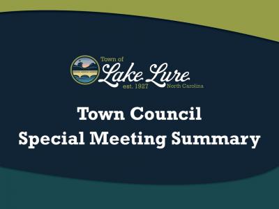 Town Council Meeting Summary Sign