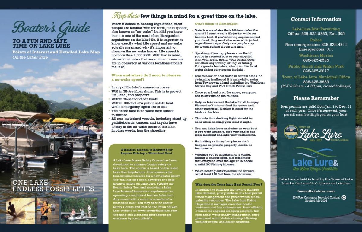 Lake Lure Boaters Guide