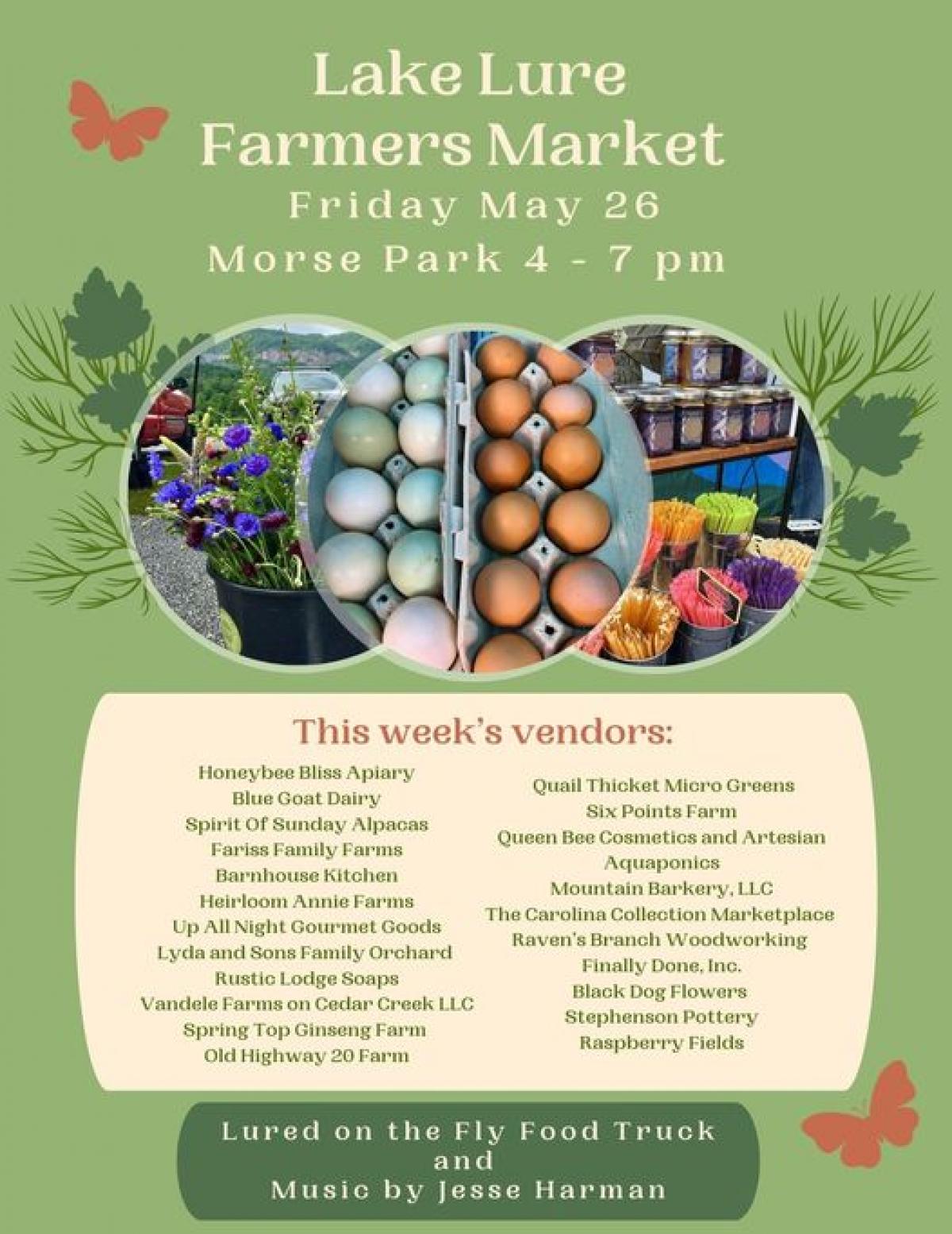 Farmers Market Vendors for 5/26/23