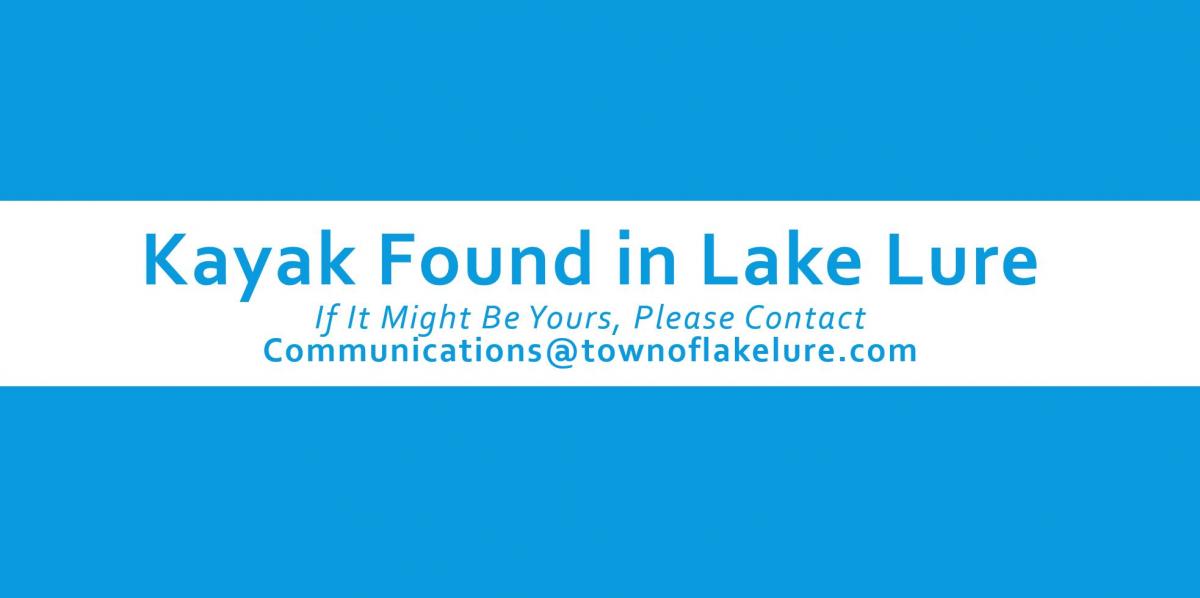 Kayak Found Sign