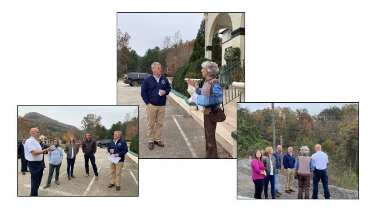 Governor Elect Josh Stein with Lake Lure Town Officials