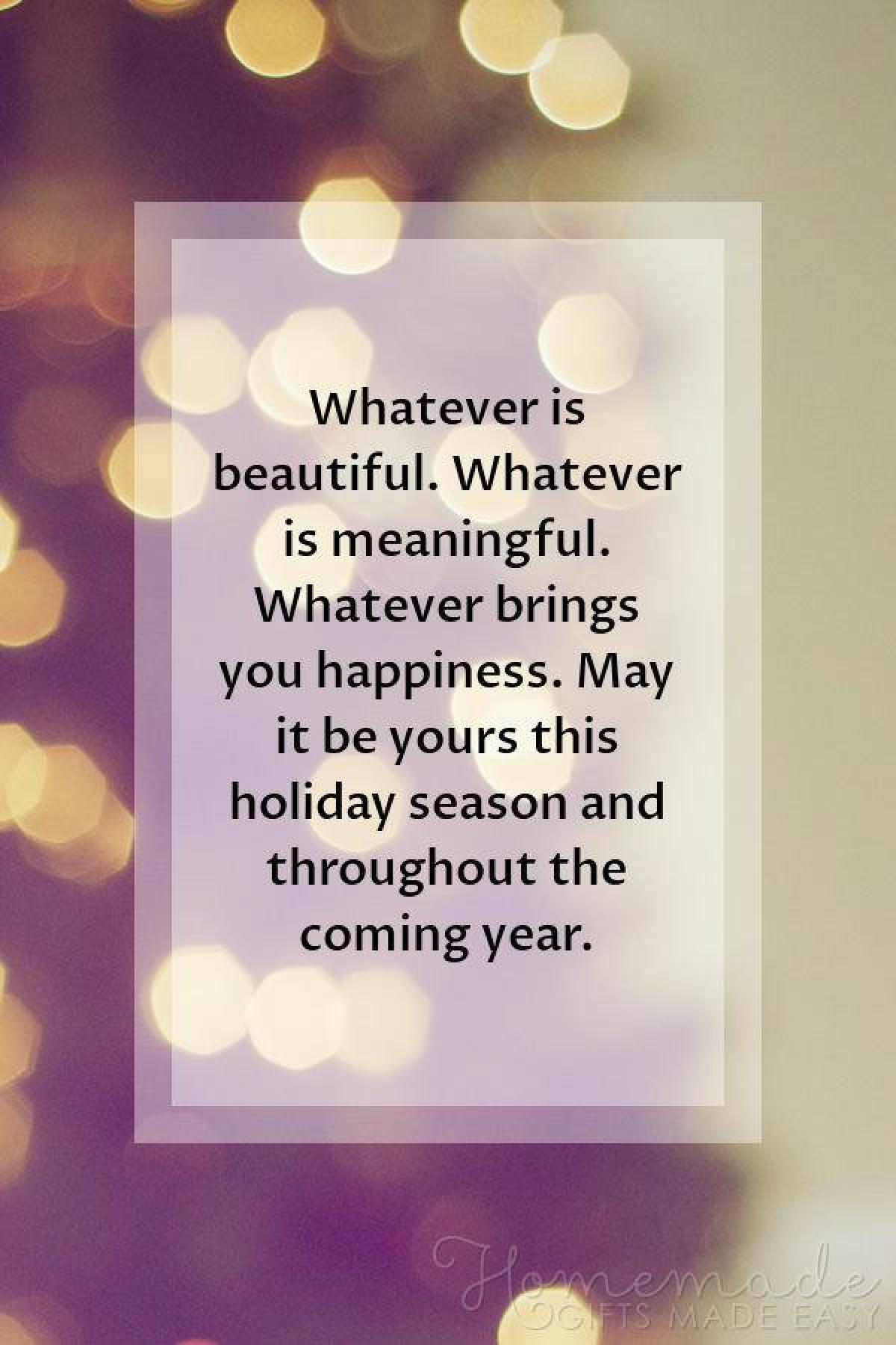 Holiday message 