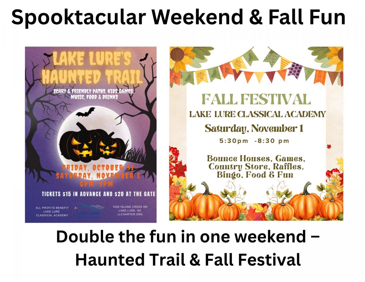 Lake Lure Classical Academy Haunted Trail and Fall Festival 11/1/25