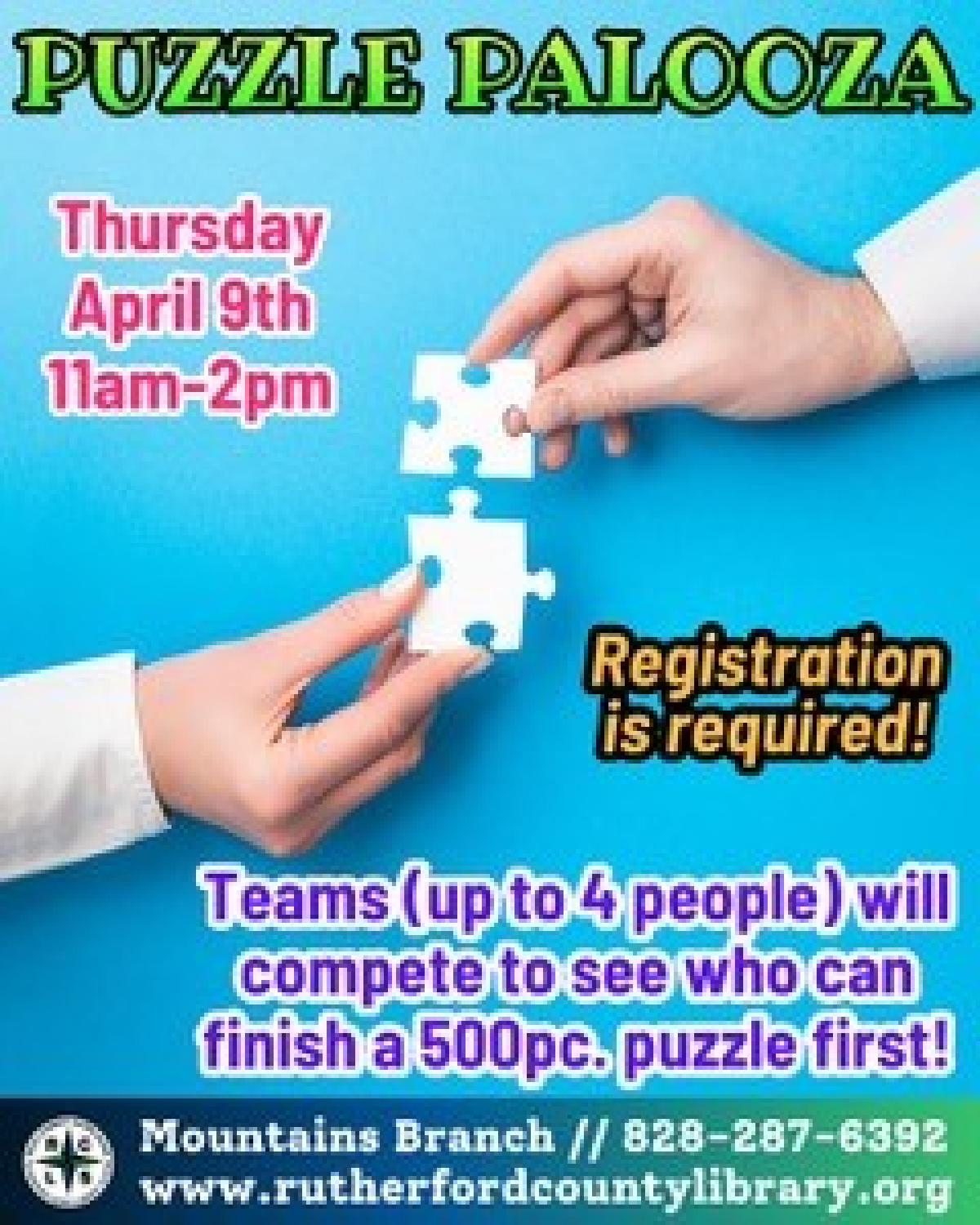 040926 at 11-2 - Mountains Branch Library Event - Puzzle Palooza