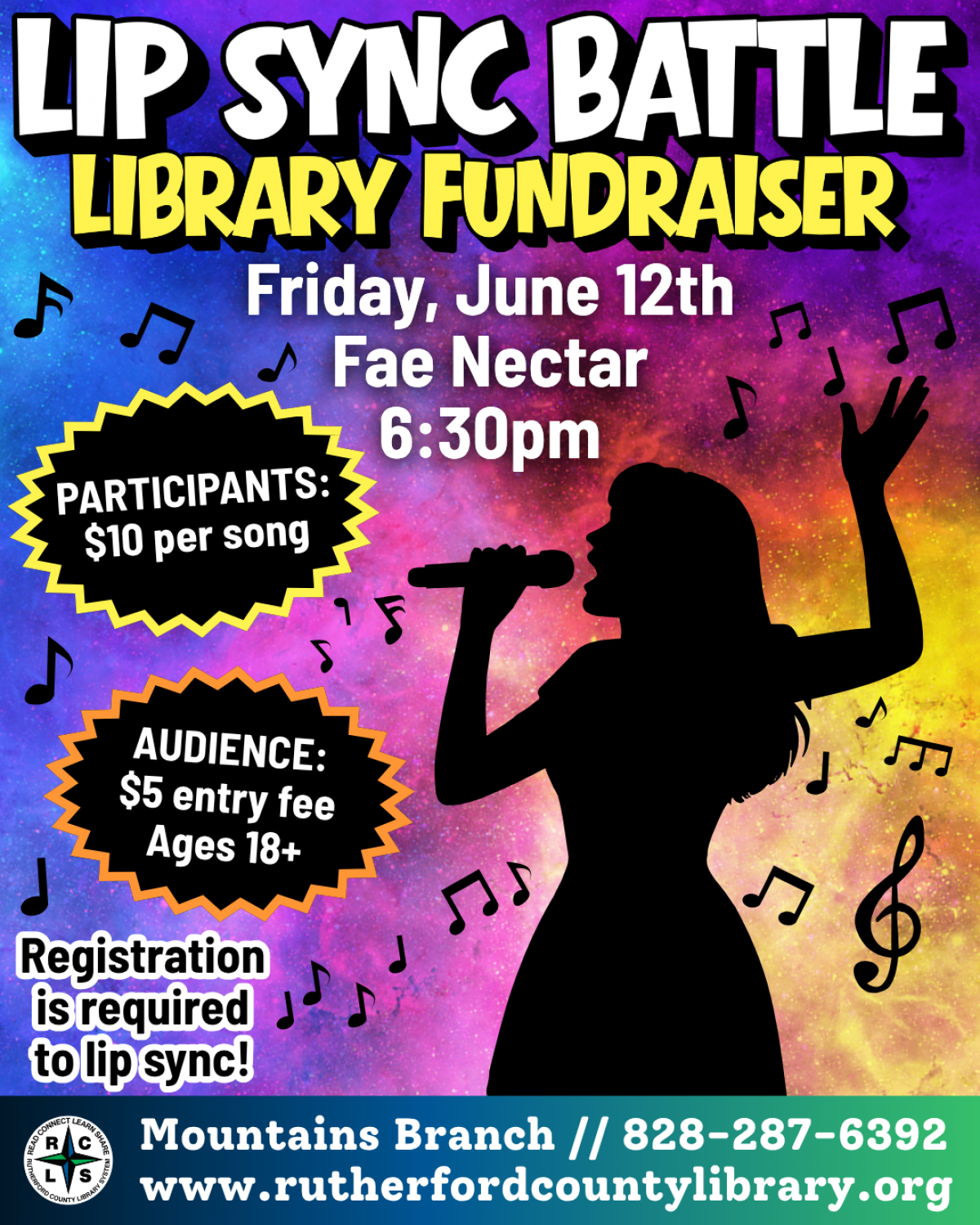 Mountains Branch Library Event - Lip Sync Battle - 6/12/26 at 6:30 PM