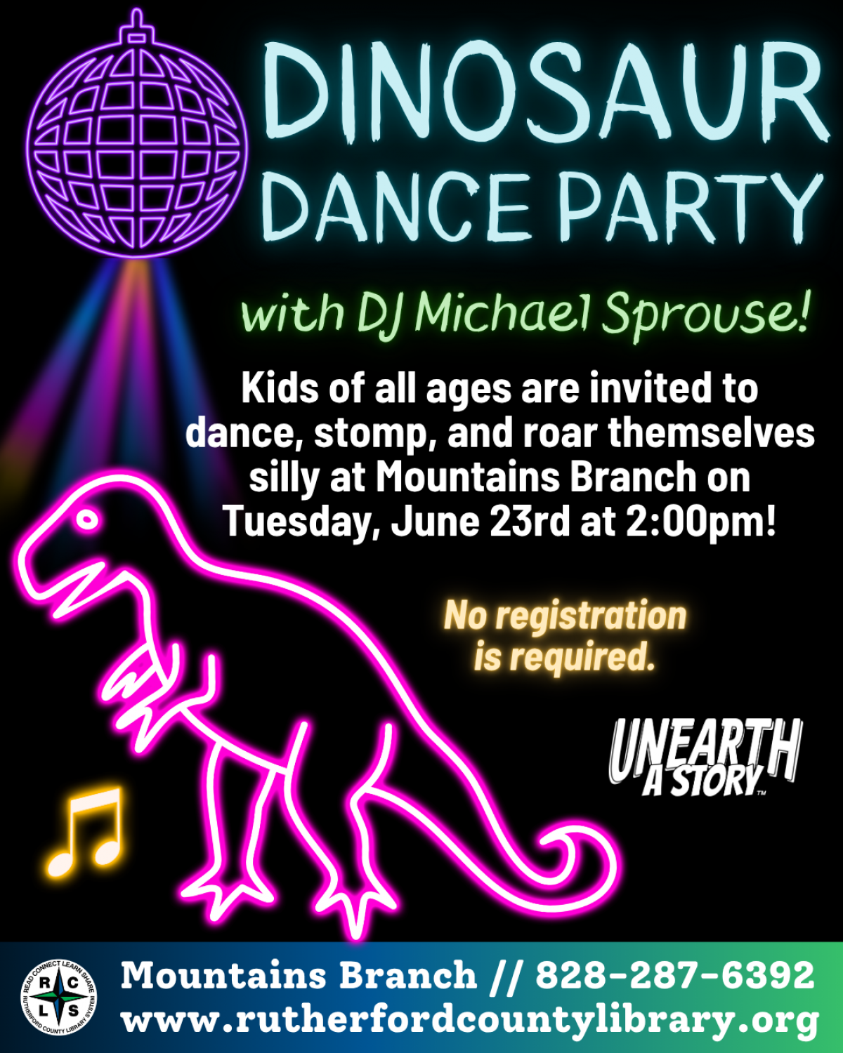 Dinosaur Dance Party - June 23, 2026 at 2:00 PM