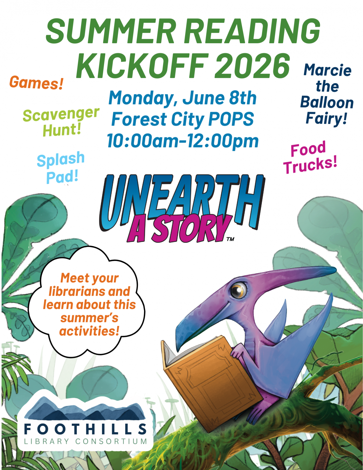 Mountains Branch Library Event - Summer Reading Kickoff 2026 - 6/8/26 at 10:00 AM