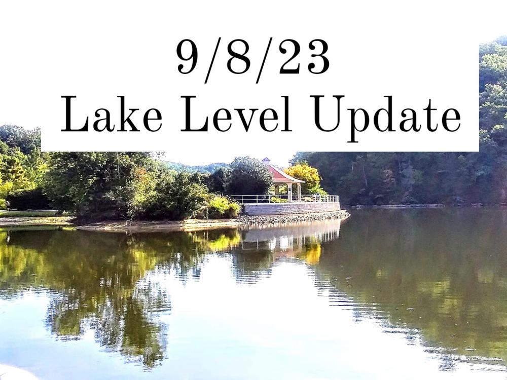9/8/23 Lake Level Update Lake Lure is on the Rise! Lake Lure North