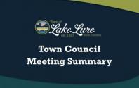 Town Council meeting summary 