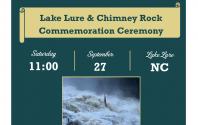 092725 Lake Lure & Chimney Rock Commemoration Ceremony Invitation